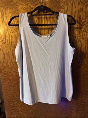 Chico's Light Blue Scoop Neck Tank Top